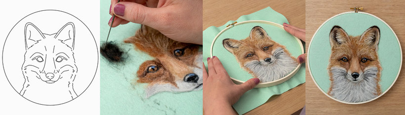 Online Course Needle Felting Paint Portraits With Wool Dani Ives online-course-needle-felting-paint-portraits-with-wool-dani-ives