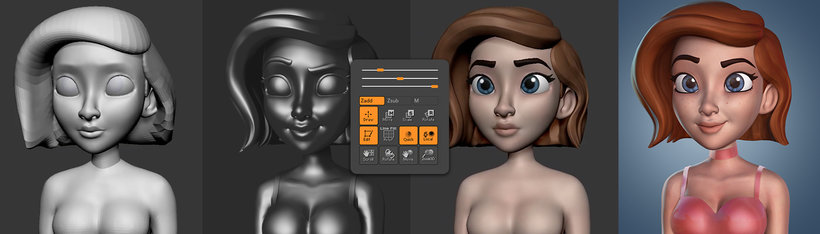 Online Course - 3D Cartoon Characters: Model with ZBrush from Scratch  (Miguel Miranda) | Domestika