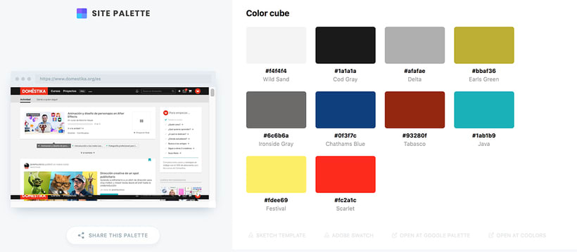Paletas de color para diseÃ±o web en un clic 5