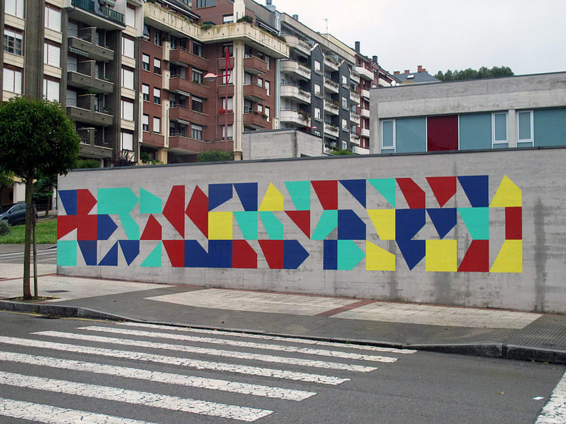 El arte urbano colorido y angular de Eltono  8